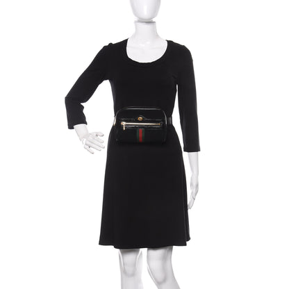 Gucci Suede Small Ophidia Belt Bag 85 34 Black 2 of 9