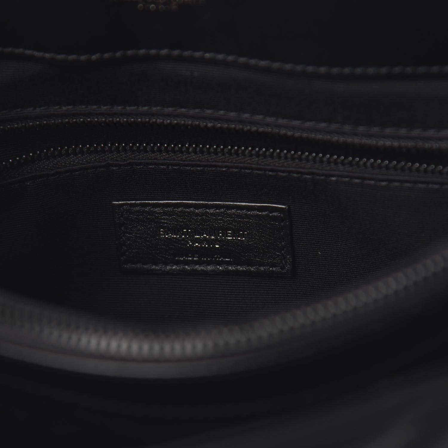 Saint Laurent Calfskin Y Quilted Monogram Medium Loulou Chain Satchel Black 8 of 9