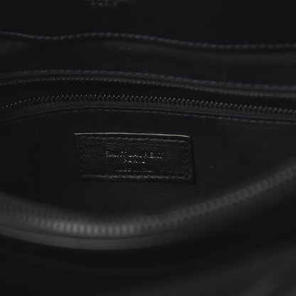 Saint Laurent Calfskin Y Quilted Monogram Medium Loulou Chain Satchel Black 8 of 9