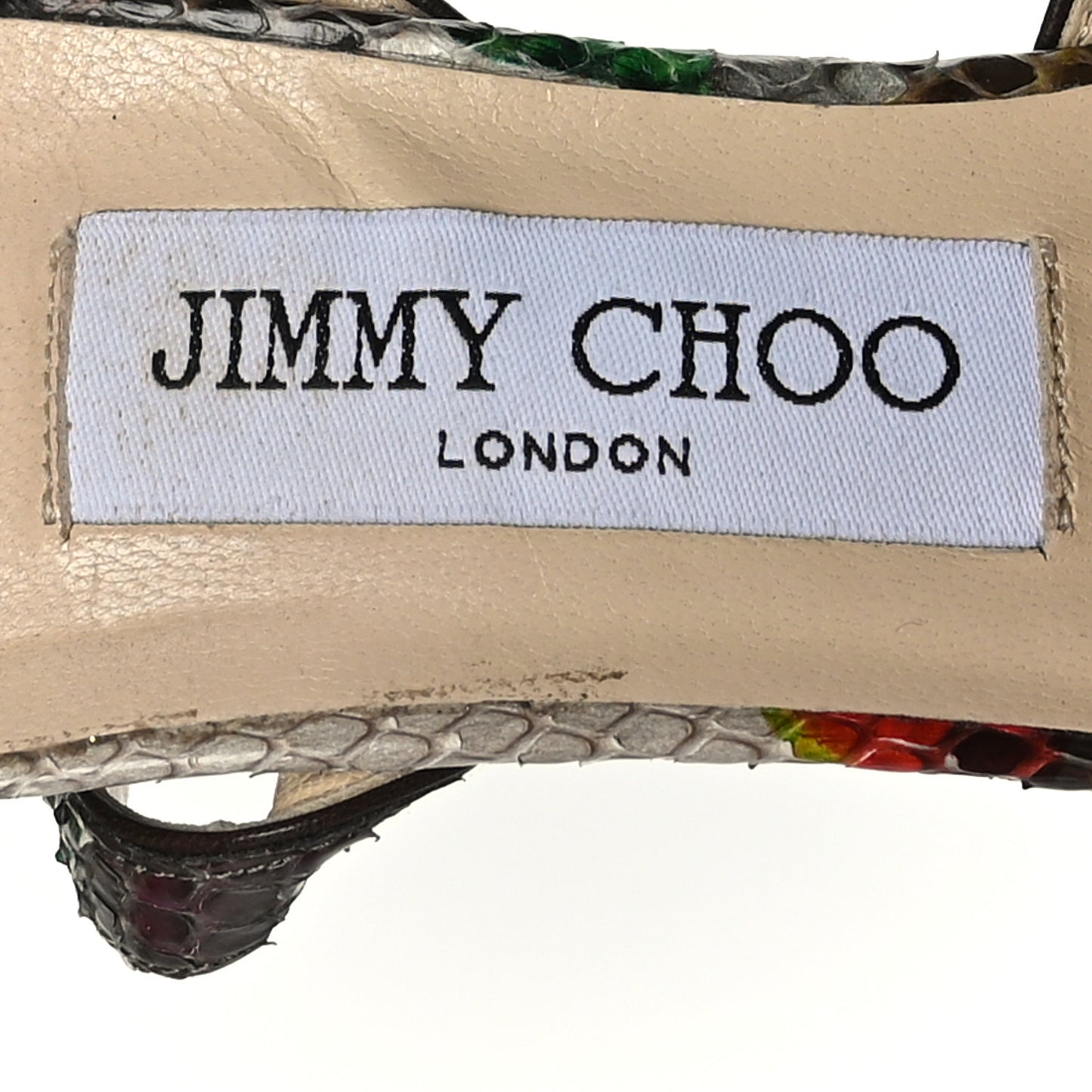 Python Floral Lola 130 Platform Sandals 36.5 Multicolor