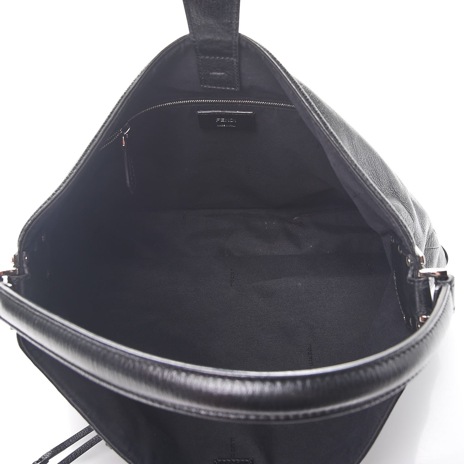 Fendi Calfskin 2Jours Bucket Bag Black 5 of 7