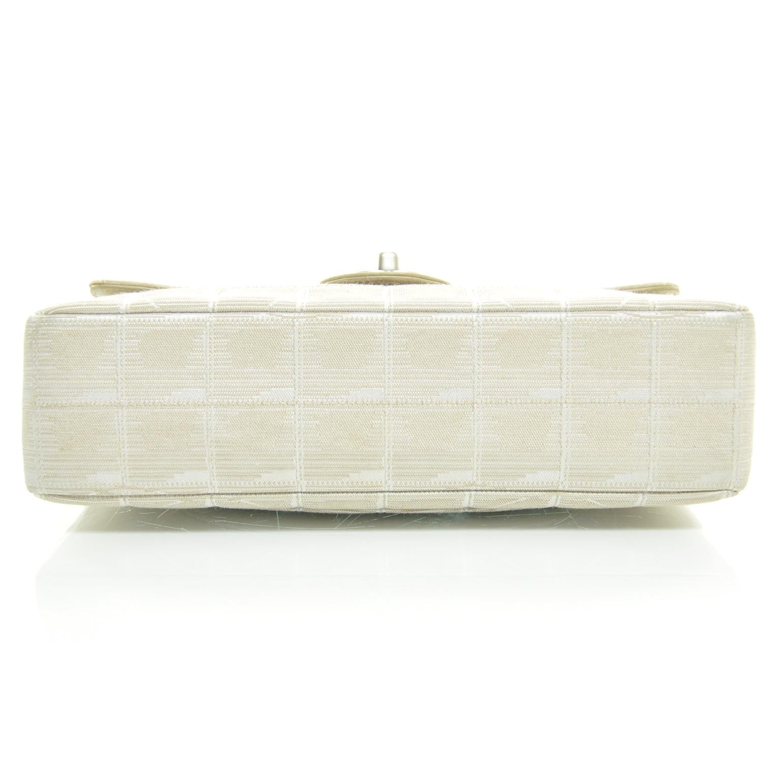Chanel Nylon Travel Medium Flap Beige 4 of 9
