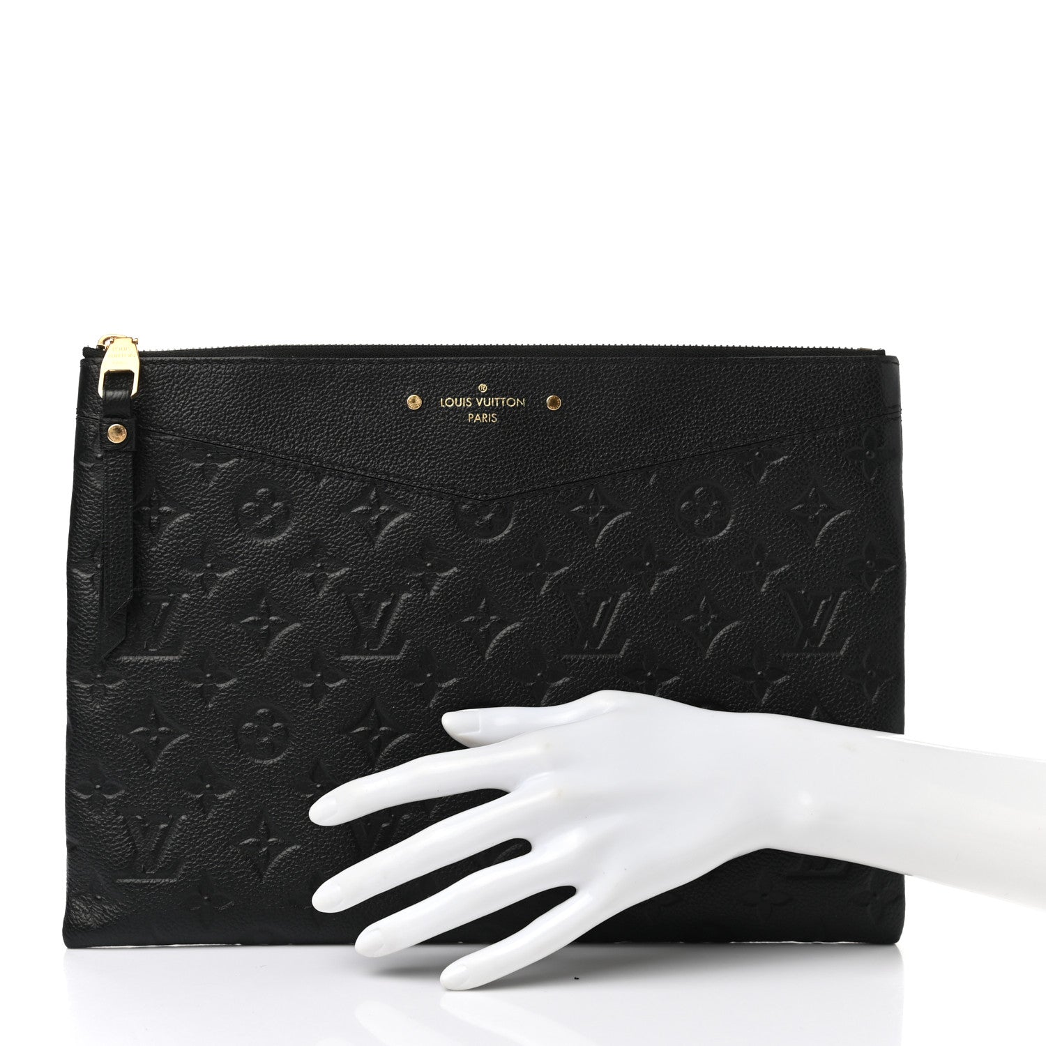 Louis Vuitton Empreinte Daily Pouch Black 2 of 9