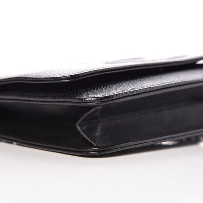 Chanel Caviar Timeless CC Wallet On Chain WOC Black 9 of 10
