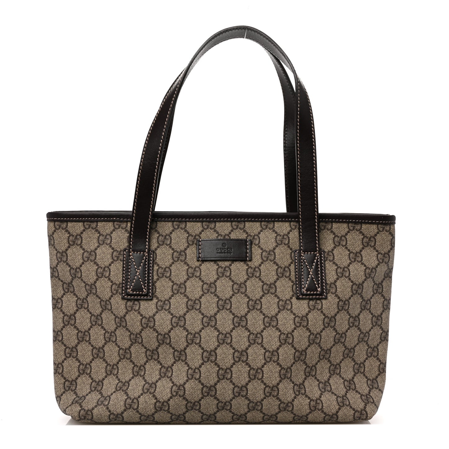 GG Supreme Monogram Small Joy Tote Dark Brown