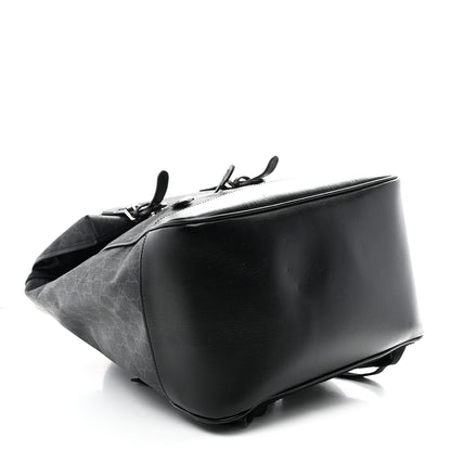 Gucci GG Supreme Monogram Azalea Calfskin Medium Retro Interlocking G Backpack Black 4 of 9