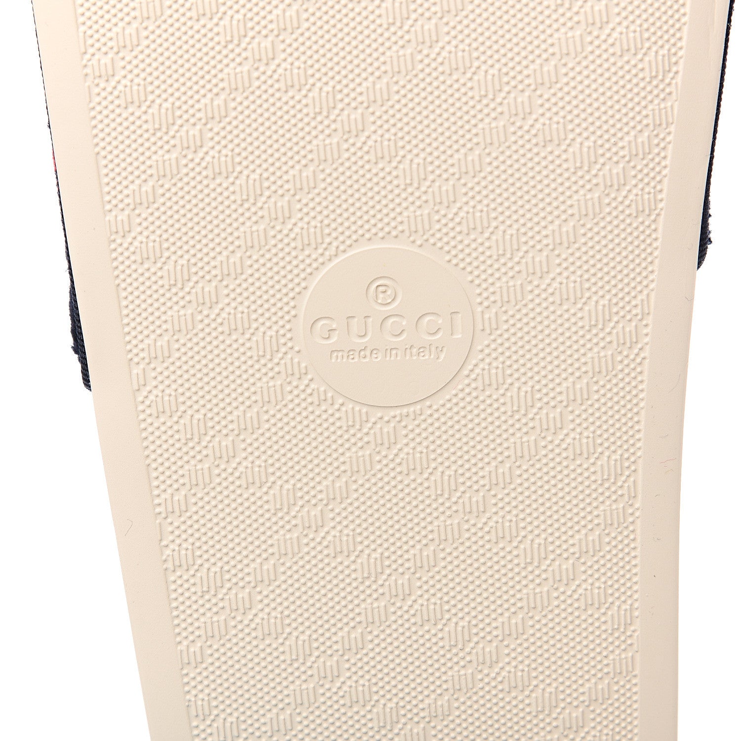 Gucci Terry Cloth GG Monogram Slide Sandals 38 Blue Red 5 of 7