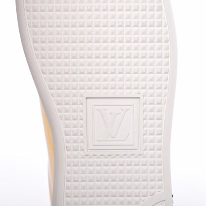 Louis Vuitton Metallic Calfskin Frontrow Sneakers 37.5 Gold 7 of 9