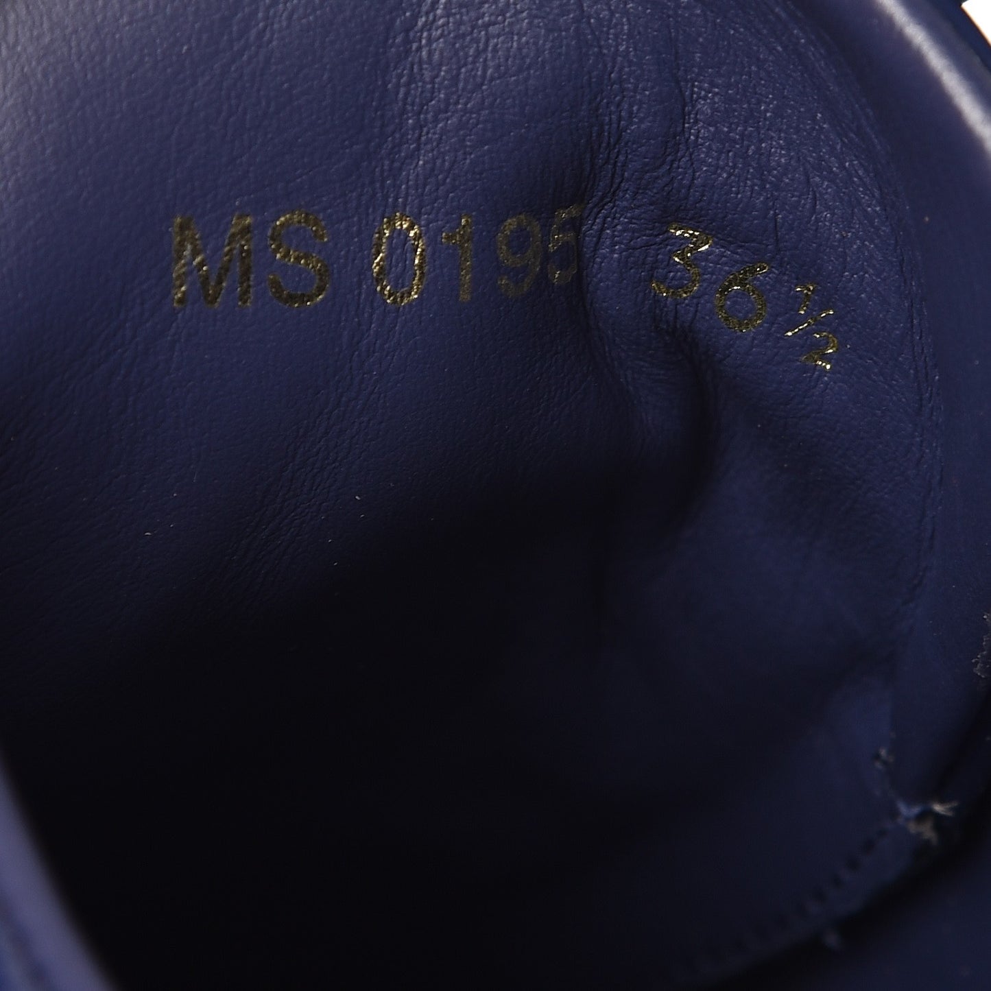 Patent Calfskin Frontrow Sneakers 36.5 Blue Nuit