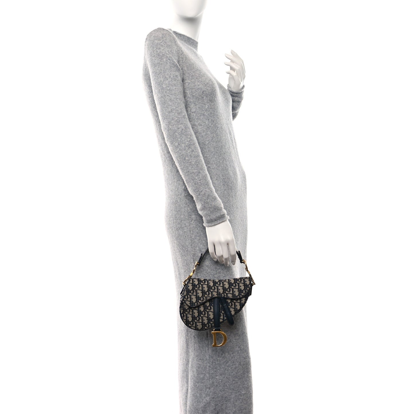 Oblique Mini Saddle Bag Blue