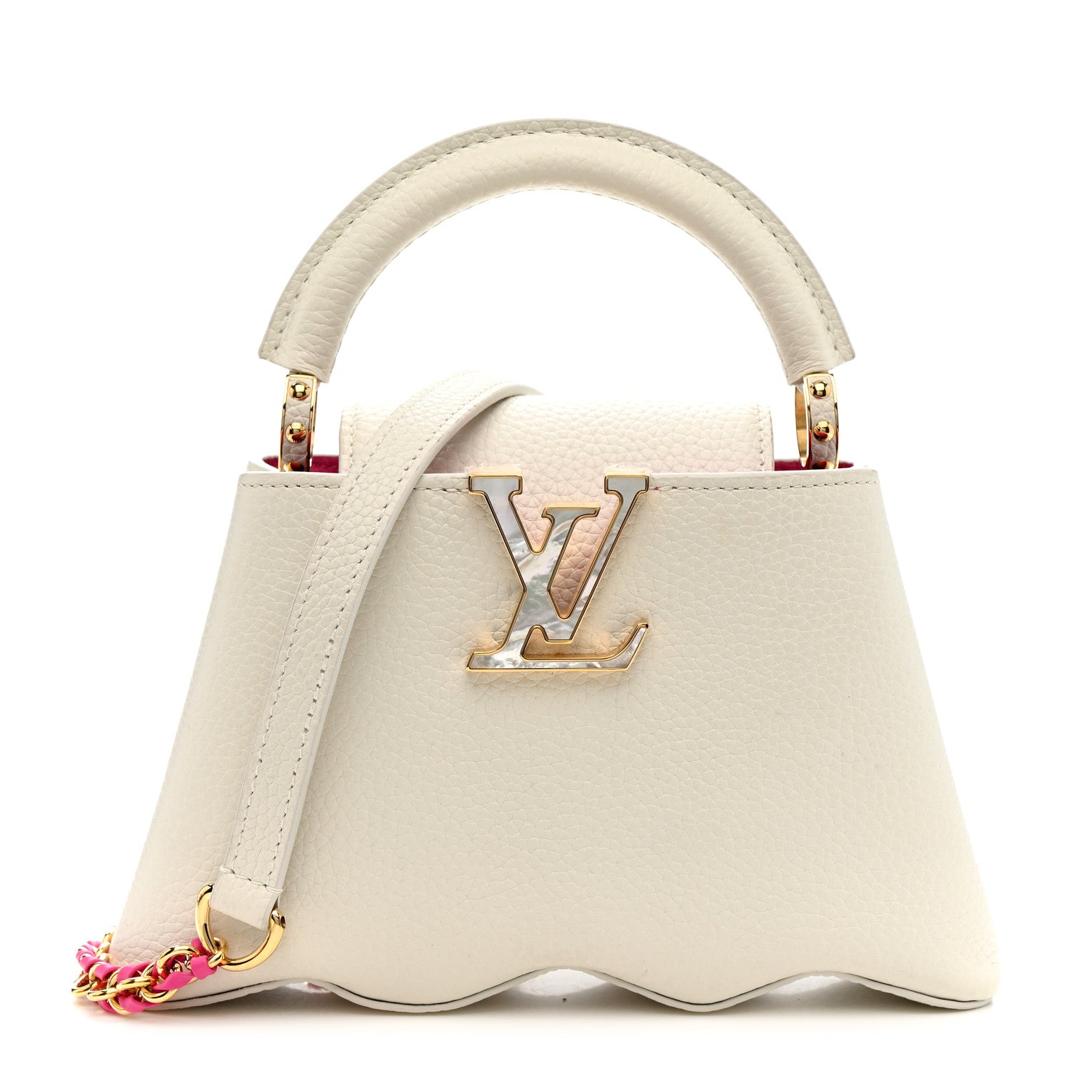 Louis Vuitton Taurillon Capucines Capushell Mini White 1803580 ...