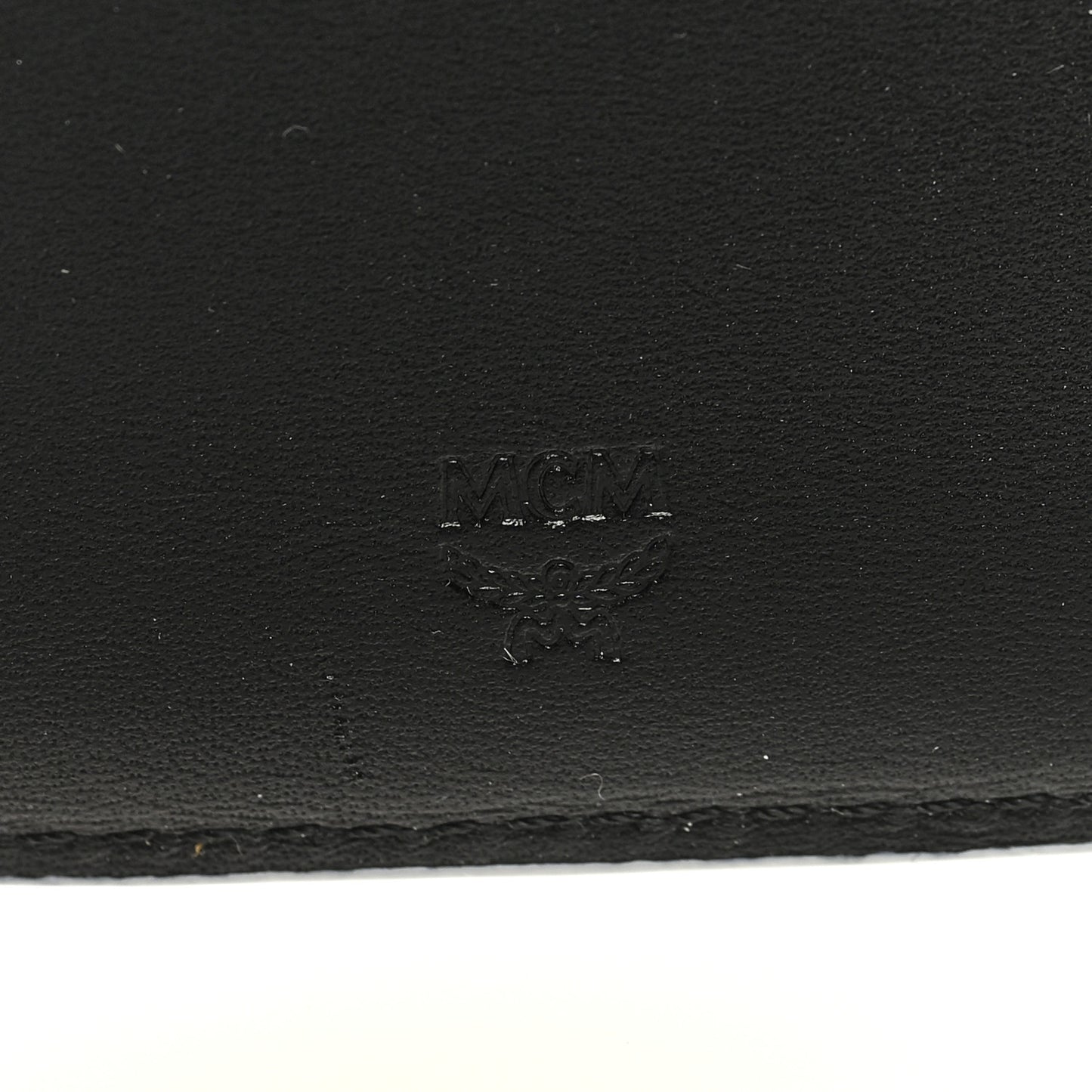 Calfskin Visetos Monogram Patricia Color Block Trifold Wallet Cognac Black White