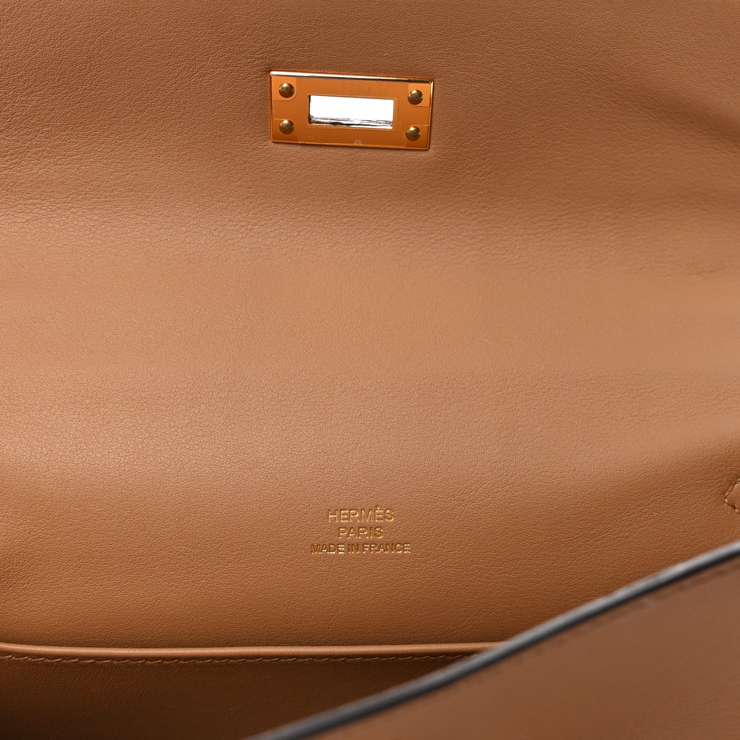 Hermes Swift Kelly Pochette Clutch Chai 6 of 10