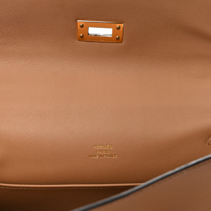 Hermes Swift Kelly Pochette Clutch Chai 6 of 10