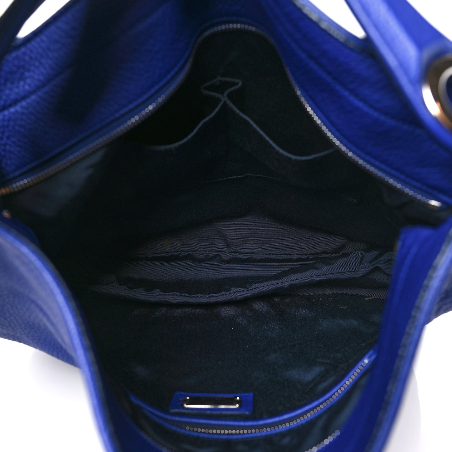 Calfskin Gancini Hobo Blue