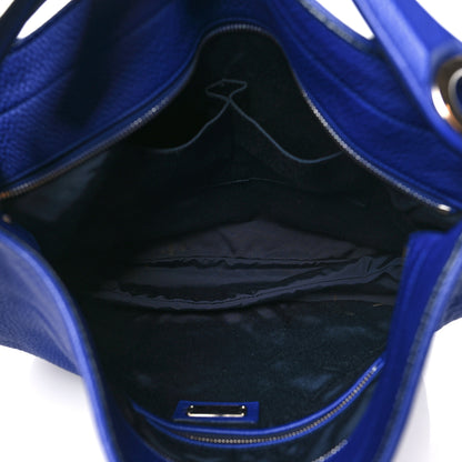 Salvatore Ferragamo Calfskin Gancini Hobo Blue 5 of 11