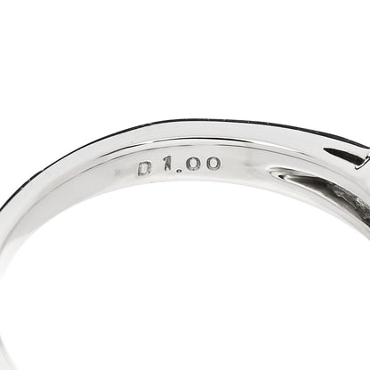 Parker & West by FASHIONPHILE Platinum Diamond 1.00ct Princess Cut Half Eternity Band Ring 49 4.75 10 of 10