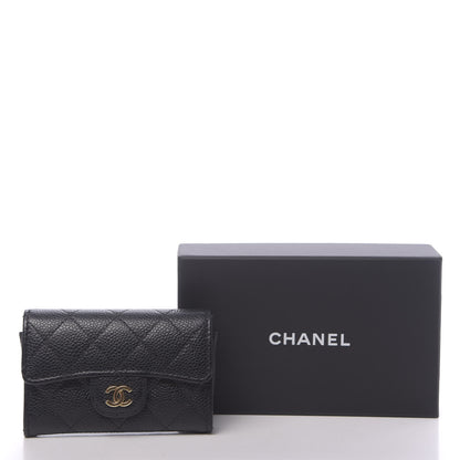 Chanel Caviar Quilted Flap Card Holder Black 9 of 9