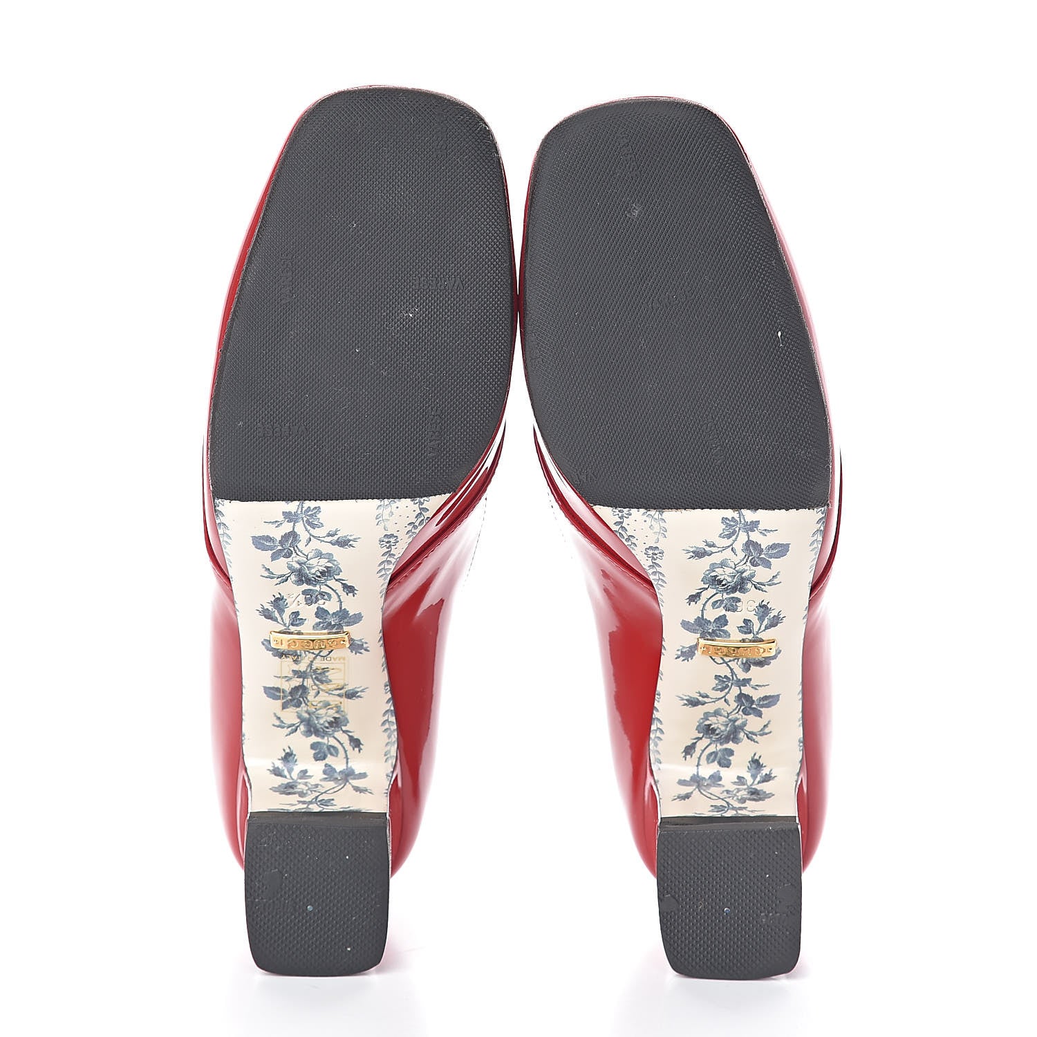 Gucci Vernice GG Victoire 55mm Loafer Pumps 36.5 Hibiscus Red 6 of 11