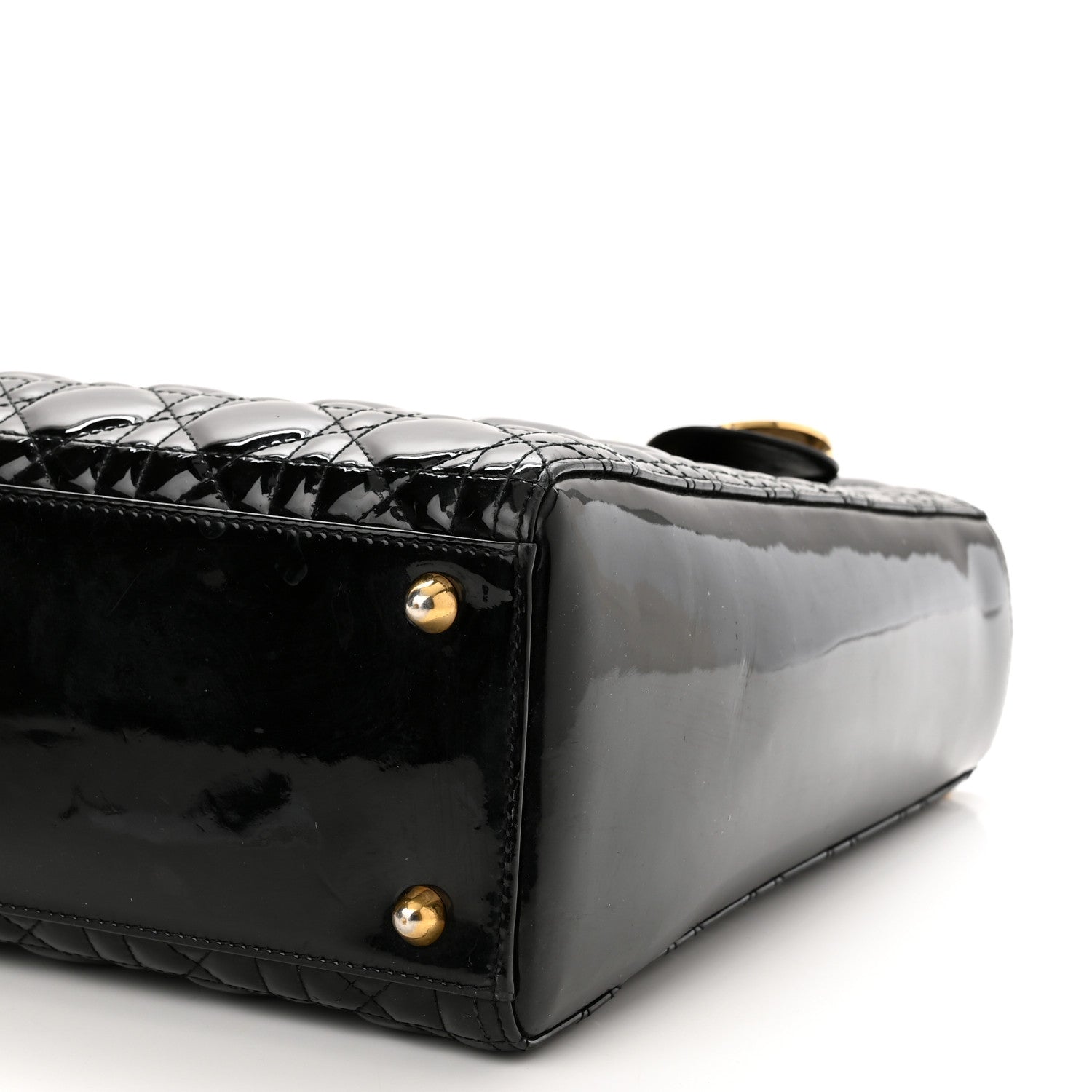 Christian Dior Patent Cannage Large Lady Dior Black 10 of 10
