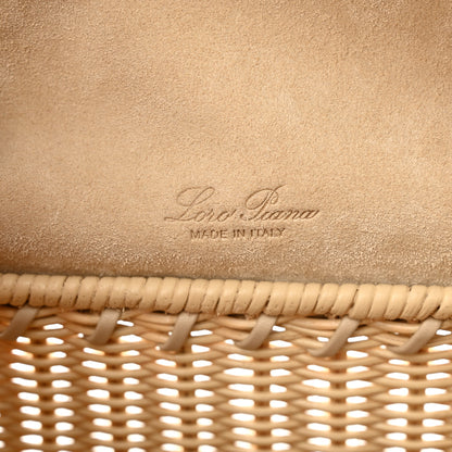 Loro Piana Wicker Calfskin North South L19 Extra Pocket Pouch Ivory 6 of 9