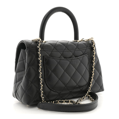 Chanel Caviar Quilted Mini Coco Handle Flap Black 3 of 11