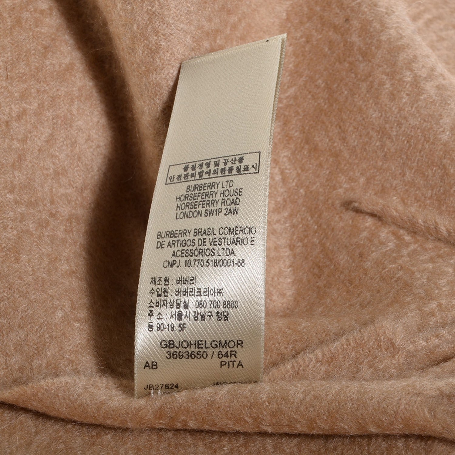 Burberry Heritage Cashmere Classic Scarf Camel 9 of 9