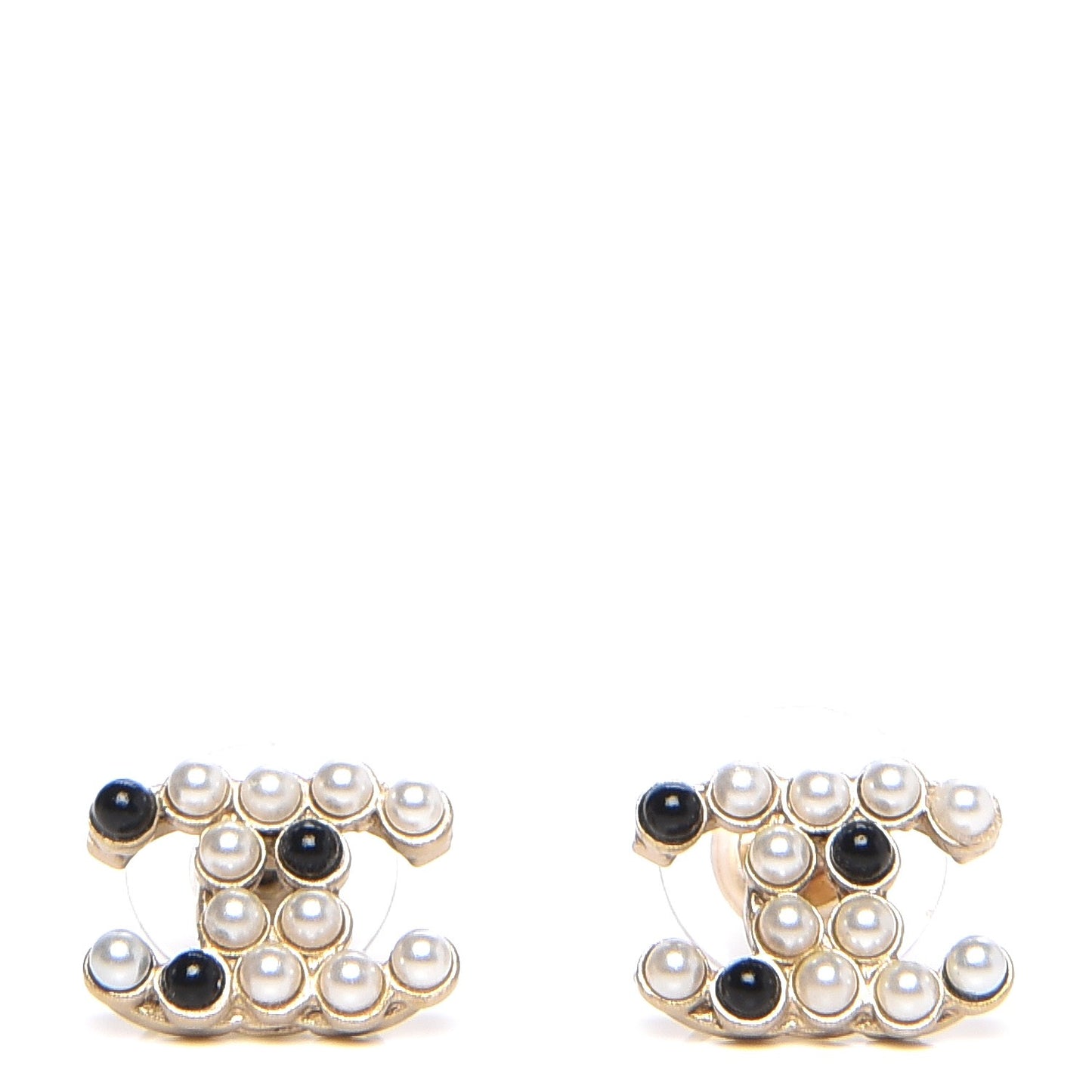 Pearl CC Earrings Gold