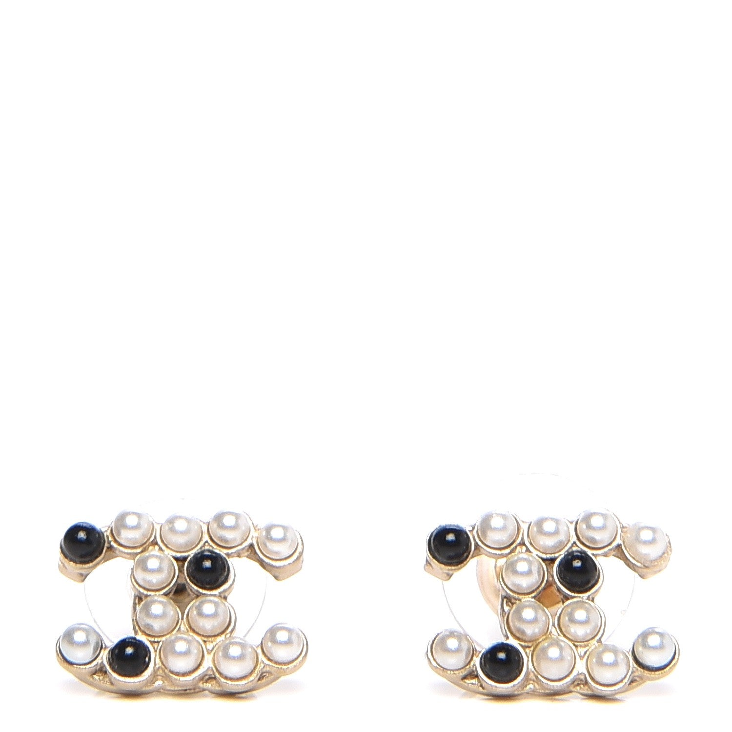 Chanel Pearl CC Earrings Gold 1 of 6