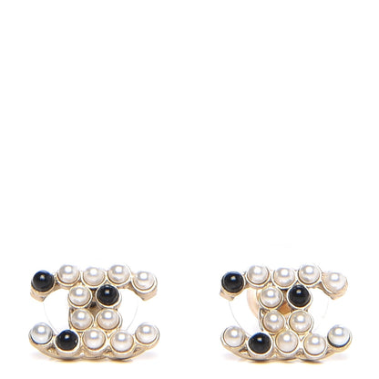 Chanel Pearl CC Earrings Gold 1 of 6