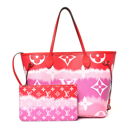 Louis Vuitton Monogram Escale Neverfull MM Rouge 3 of 10
