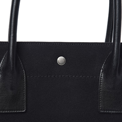 Saint Laurent Linen Calfskin Rive Gauche Tote Black 12 of 13