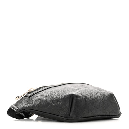 Gucci Piuma Calfskin Jumbo GG Embossed Small Belt Bag Black 4 of 11