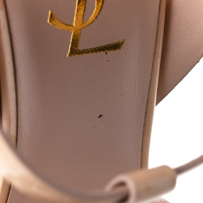 Saint Laurent Patent Tribute 105 Platform Sandals 37.5 Pale Pink 9 of 10