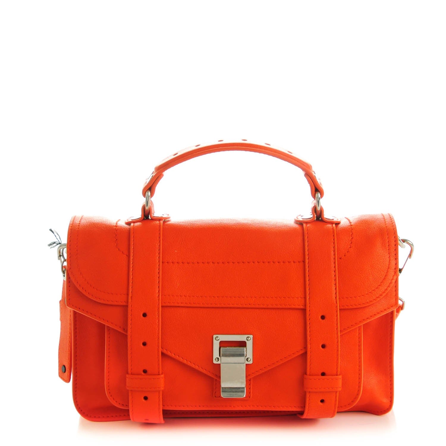 Proenza Schouler Lambskin Tiny PS1 Satchel Orange Pepper 1 of 9