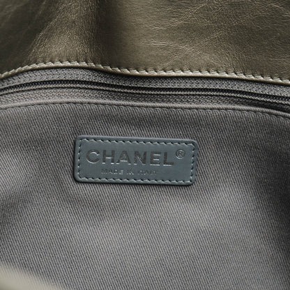 Chanel Aged Calfskin Quilted Reissue 2.55 Tote Dark Silver 6 of 7