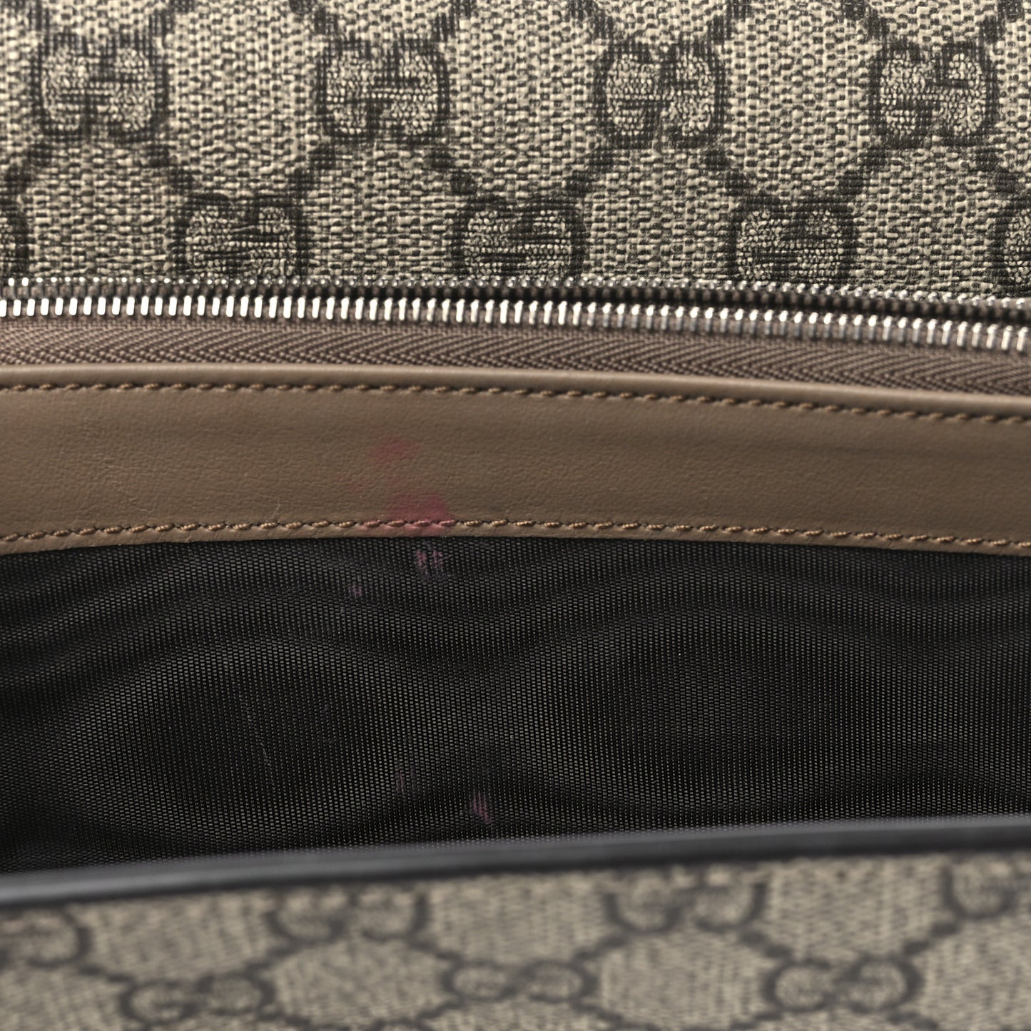 GG Supreme Monogram Mini Dionysus Chain Wallet Beige Taupe