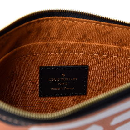 Louis Vuitton Monogram Giant Crafty Neverfull MM GM Pochette Creme Caramel 7 of 8