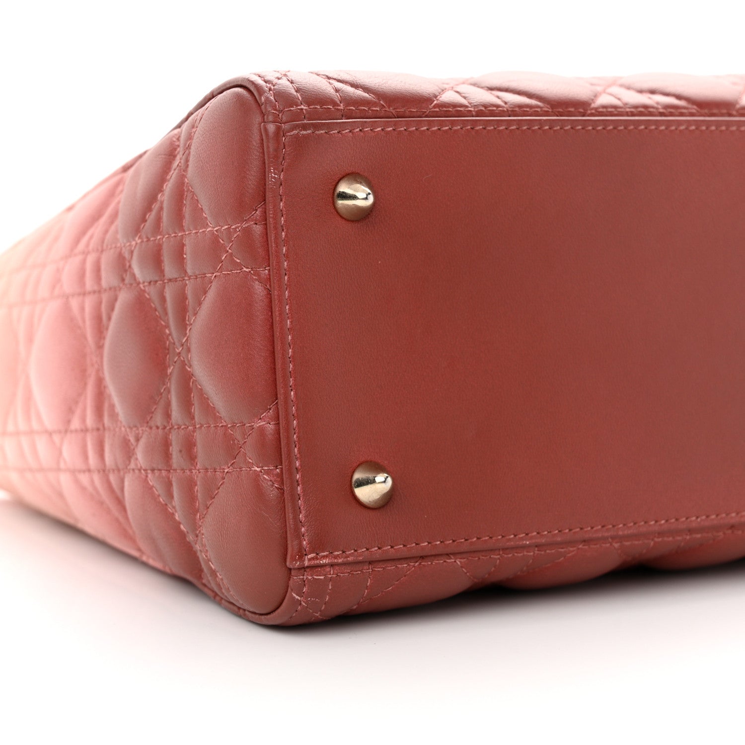 Christian Dior Lambskin Cannage Gradient Medium Lady Dior Pink 8 of 16