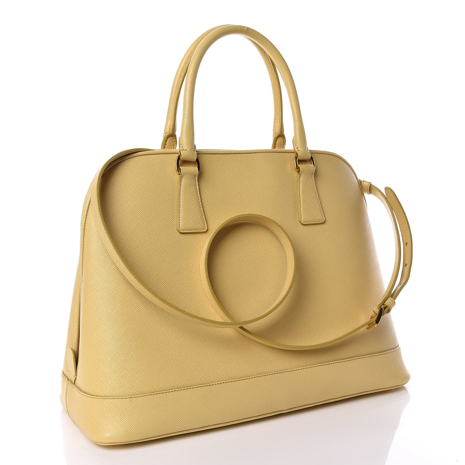 Prada Saffiano Lux Open Promenade Tote Ananas 4 of 17