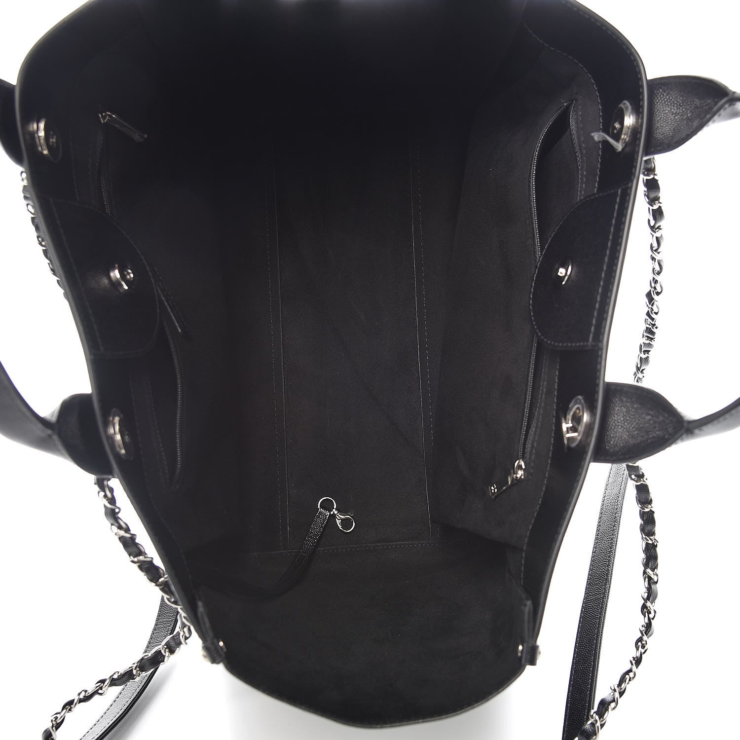 Chanel Caviar Medium Studded Deauville Tote Black 7 of 9