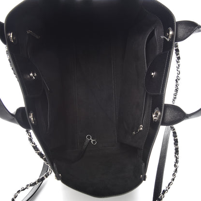 Chanel Caviar Medium Studded Deauville Tote Black 7 of 9
