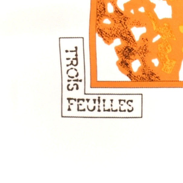 Silk Trois Feuilles Scarf 90