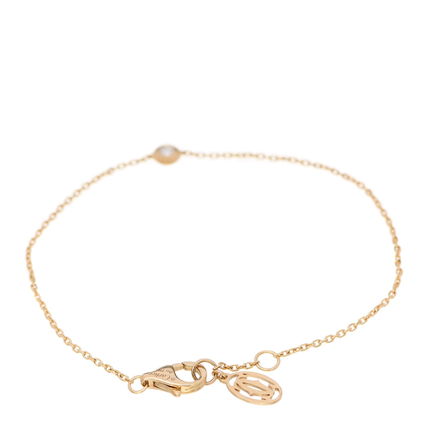 18K Yellow Gold Diamond XS D'Amour Bracelet