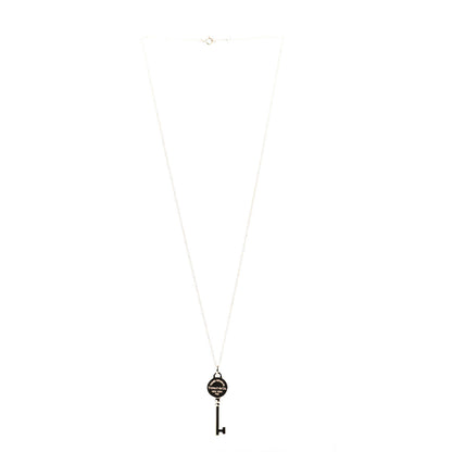 Tiffany 18K Yellow Gold Return To Round Key Pendant Necklace 2 of 6