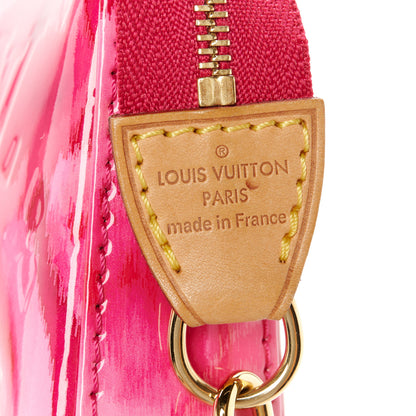 Louis Vuitton Vernis Ikat Pochette Accessories NM Rose Indien 7 of 10