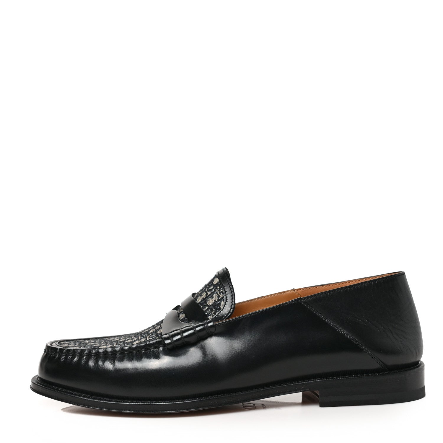 Christian Dior Smooth Calfskin Oblique Blake Loafers 40 Black 1 of 9