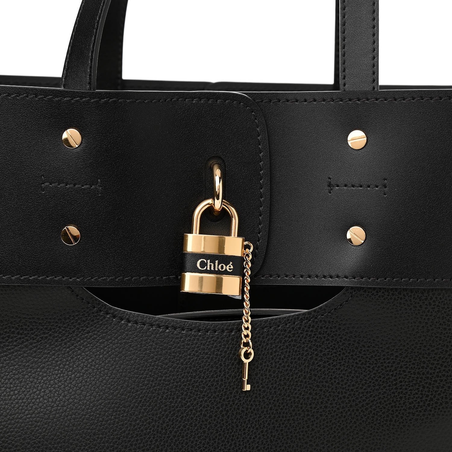 Chloe Smooth Grained Calfskin Medium Aby Tote Black 8 of 10