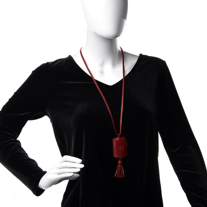 Gucci Stainless Steel Calfskin 1921 Pendant Quartz Watch Red 2 of 9