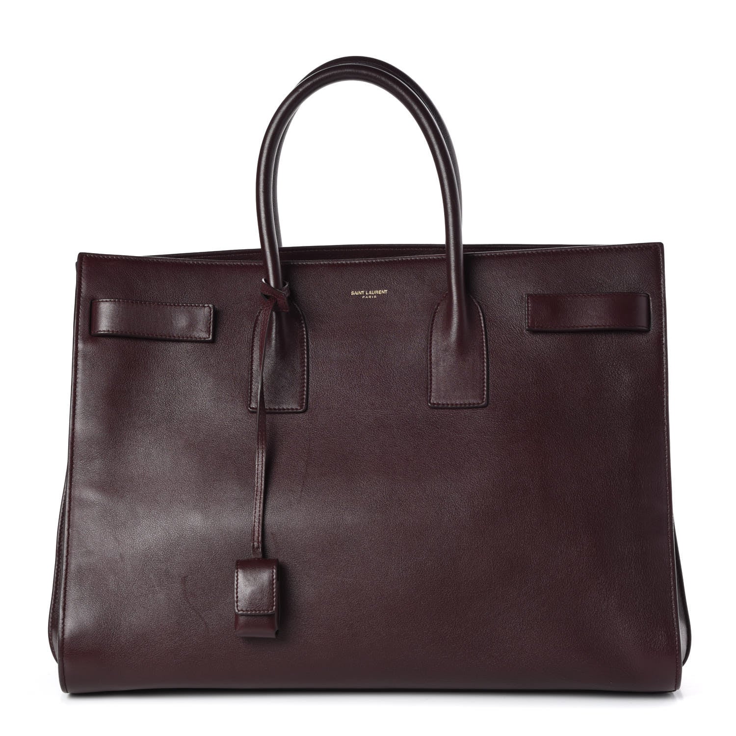 Saint Laurent Calfskin Large Sac De Jour Carryall Bordeaux 1 of 26